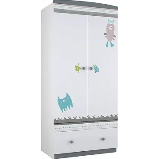 Двухсекционный шкаф Polini Basic Монстрики