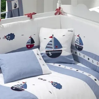 Бортик Funnababy Marine Фаннабэби Марин короткий для детской кровати 120 х 60 см
