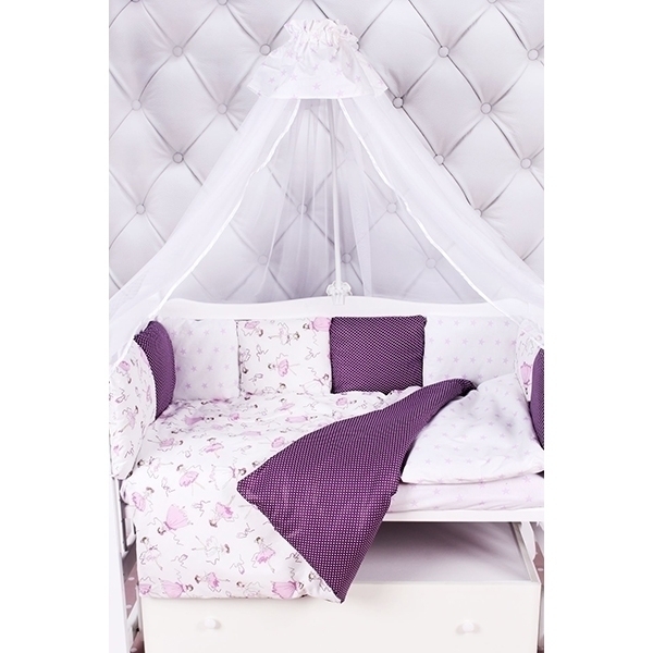 Комплект постели в кроватку AmaroBaby Амели, 18 предметов фото 2