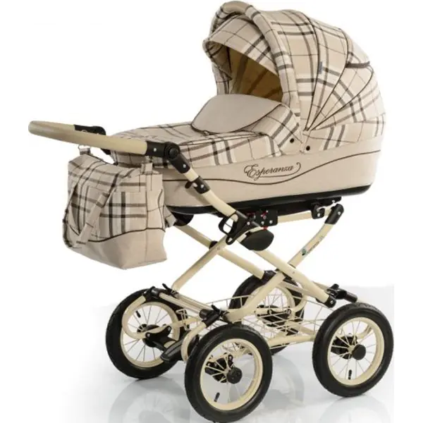 Детская коляска Esperanza Classic Kasheymere 3 в 1 Цвет рамы Beige фото 3