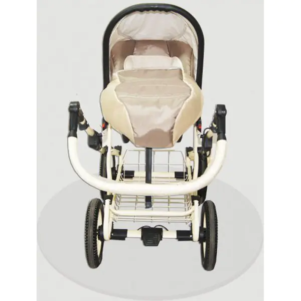 Детская коляска Esperanza Classic Leatherette 2 в 1 кожа Цвет рамы - Бежевый поворотная фото 7
