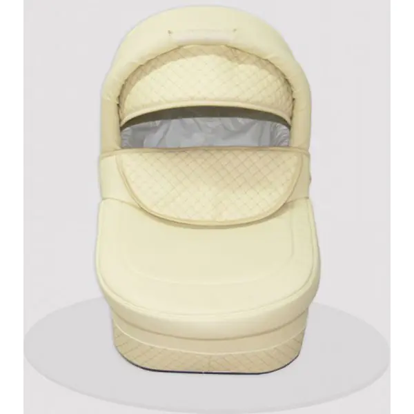 Детская коляска Esperanza Classic Leatherette 2 в 1 кожа Цвет рамы - Белый Маленькие колеса фото 10