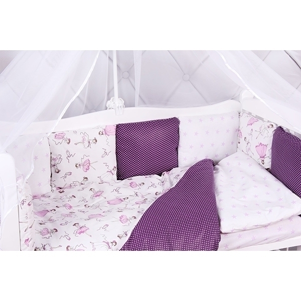 Комплект постели в кроватку AmaroBaby Амели, 18 предметов фото 1