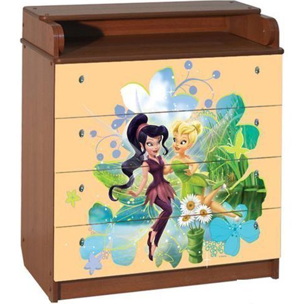 Пеленальный комод Disney КДП Феечки 80 x 90 - Фото