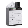 Комод-трансформер Атон Сириус ALF 804 ЛДСП (Венге-Белый
						
					) — Фото