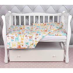 Комплект белья в кроватку WB AmaroBaby Baby Boom Жирафики, 3 предмета Комплект белья в кроватку WB AmaroBaby Baby Boom Жирафики, 3 предмета