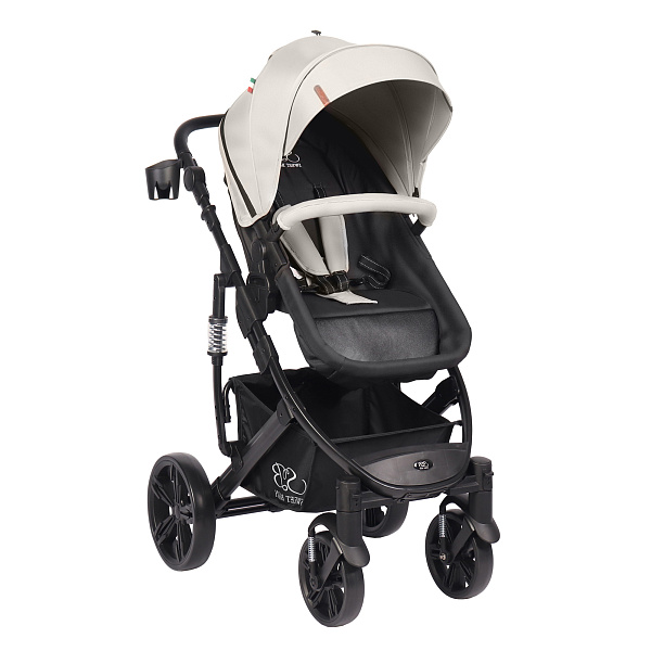 Детская коляска-трансформер Sweet Baby Comfort 2 в 1 на черной раме фото 2