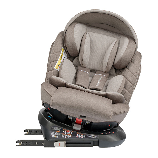 Детское автокресло Indigo Smart+ Isofix, капюшон, подножка фото 7
