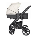 Детская коляска-трансформер Sweet Baby Comfort 2 в 1 на черной раме (Beige
						
					) — Фото
