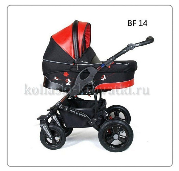 Коляска Danny Sport 2 в 1 Butterfly из эко-кожи фото 3